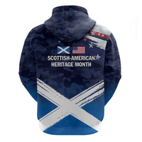 USA Scotland Flag Zip Hoodie My Nation My Heritage