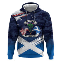 USA Scotland Flag Zip Hoodie My Nation My Heritage