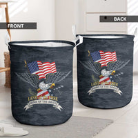 Brave Souls Remembered Patriotic Military Tribute Art Laundry Basket