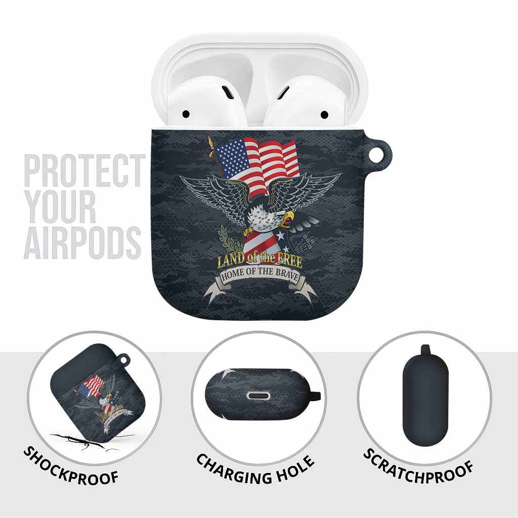 Brave Souls Remembered Patriotic Military Tribute Art AirPods Case
