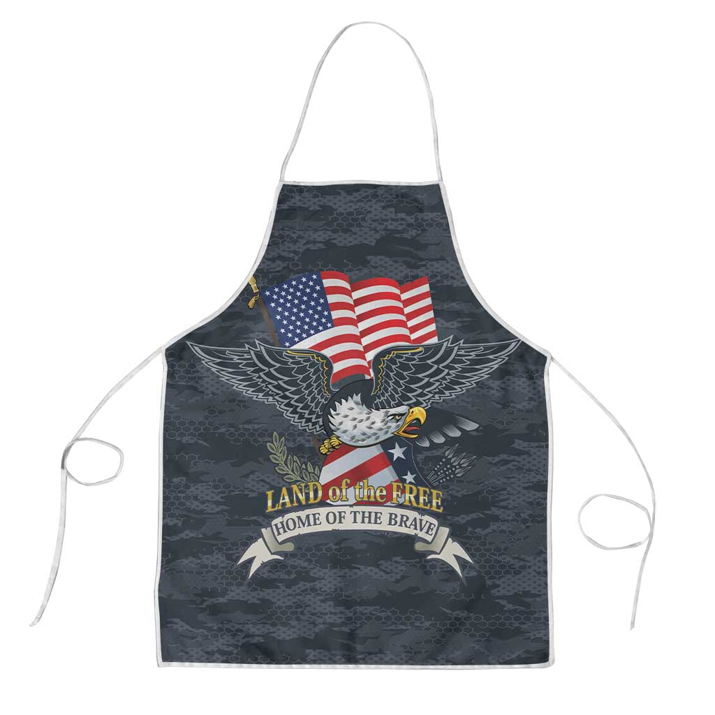 Brave Souls Remembered Patriotic Military Tribute Art Apron