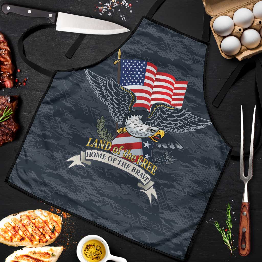 Brave Souls Remembered Patriotic Military Tribute Art Apron