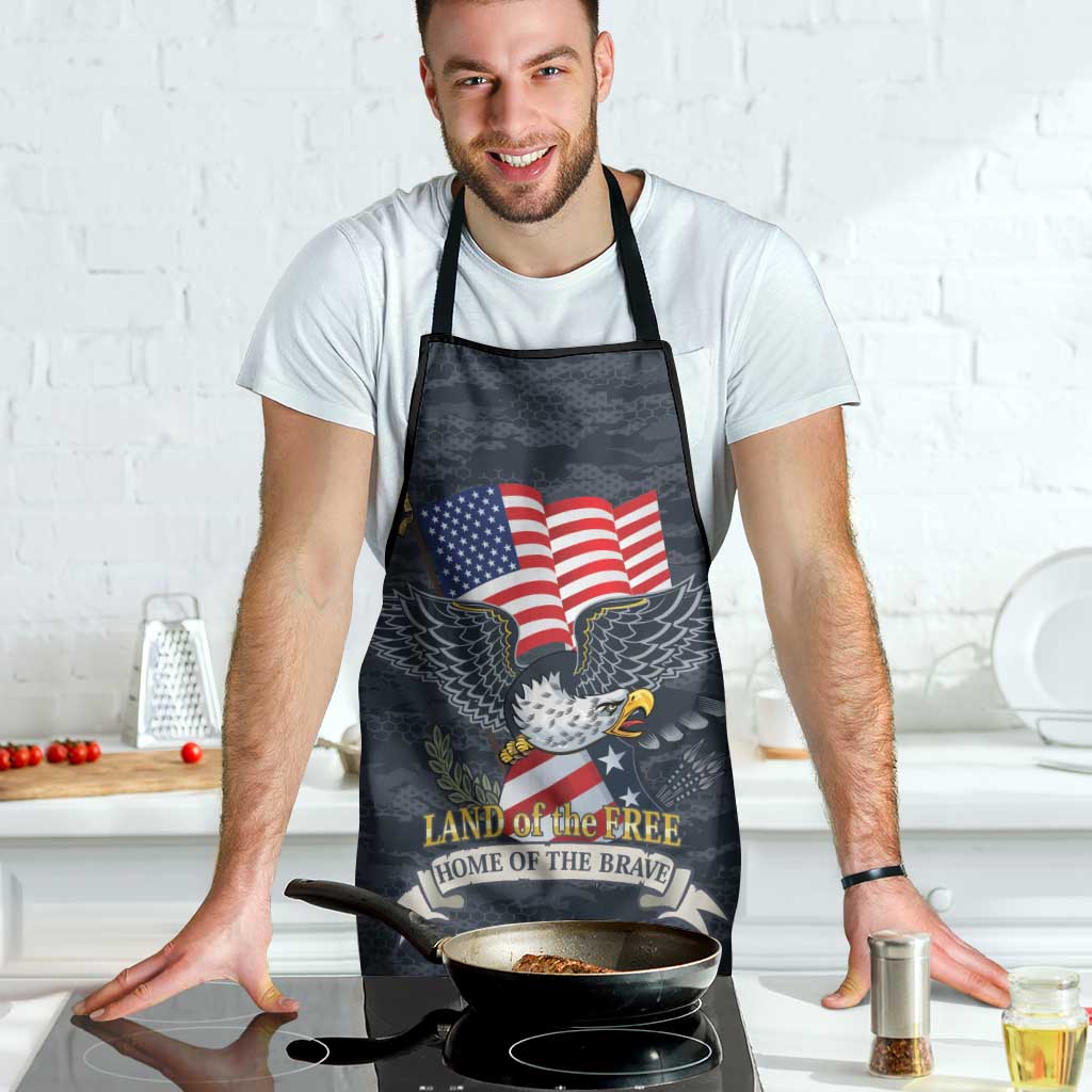 Brave Souls Remembered Patriotic Military Tribute Art Apron