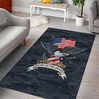 Brave Souls Remembered Patriotic Military Tribute Art Area Rug