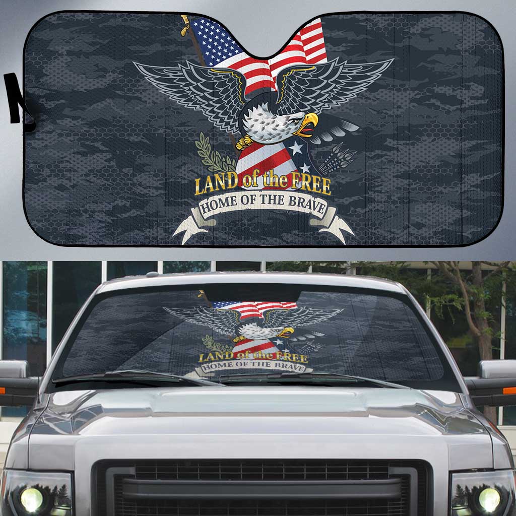 Brave Souls Remembered Patriotic Military Tribute Art Auto Sun Shade