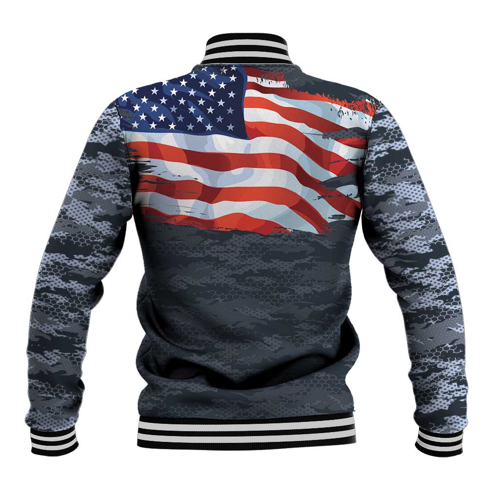 Brave Souls Remembered Patriotic Military Tribute Art Baseball Jacket