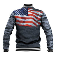 Brave Souls Remembered Patriotic Military Tribute Art Baseball Jacket