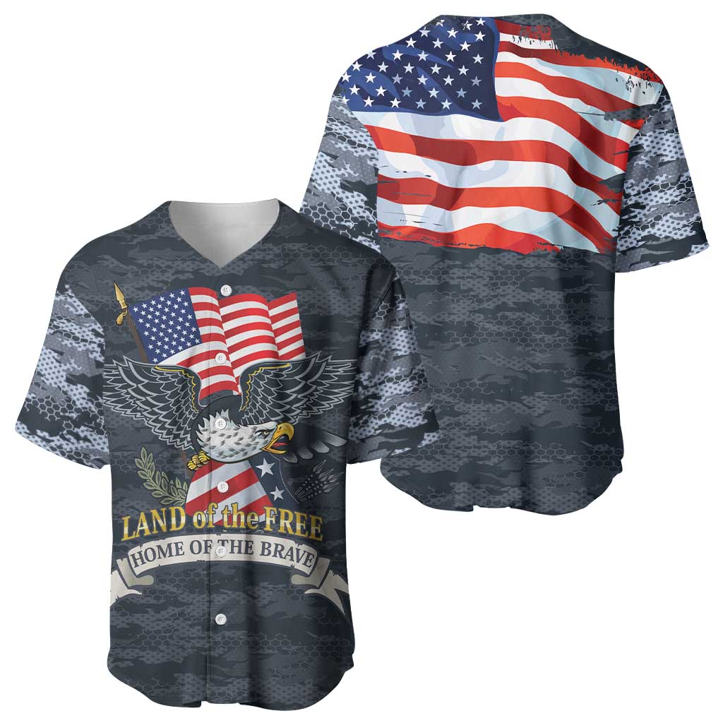 Brave Souls Remembered Patriotic Military Tribute Art Baseball Jersey