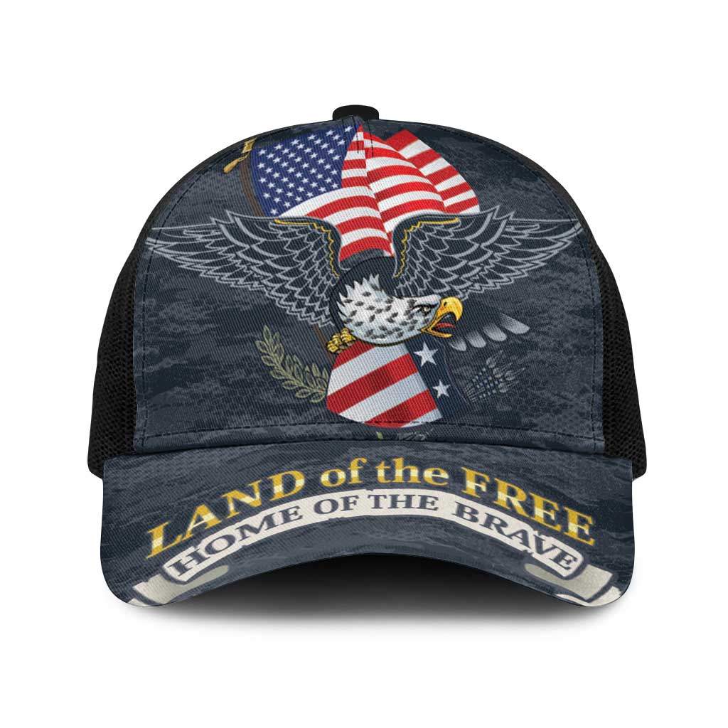 Brave Souls Remembered Patriotic Military Tribute Art Baseball Net Cap