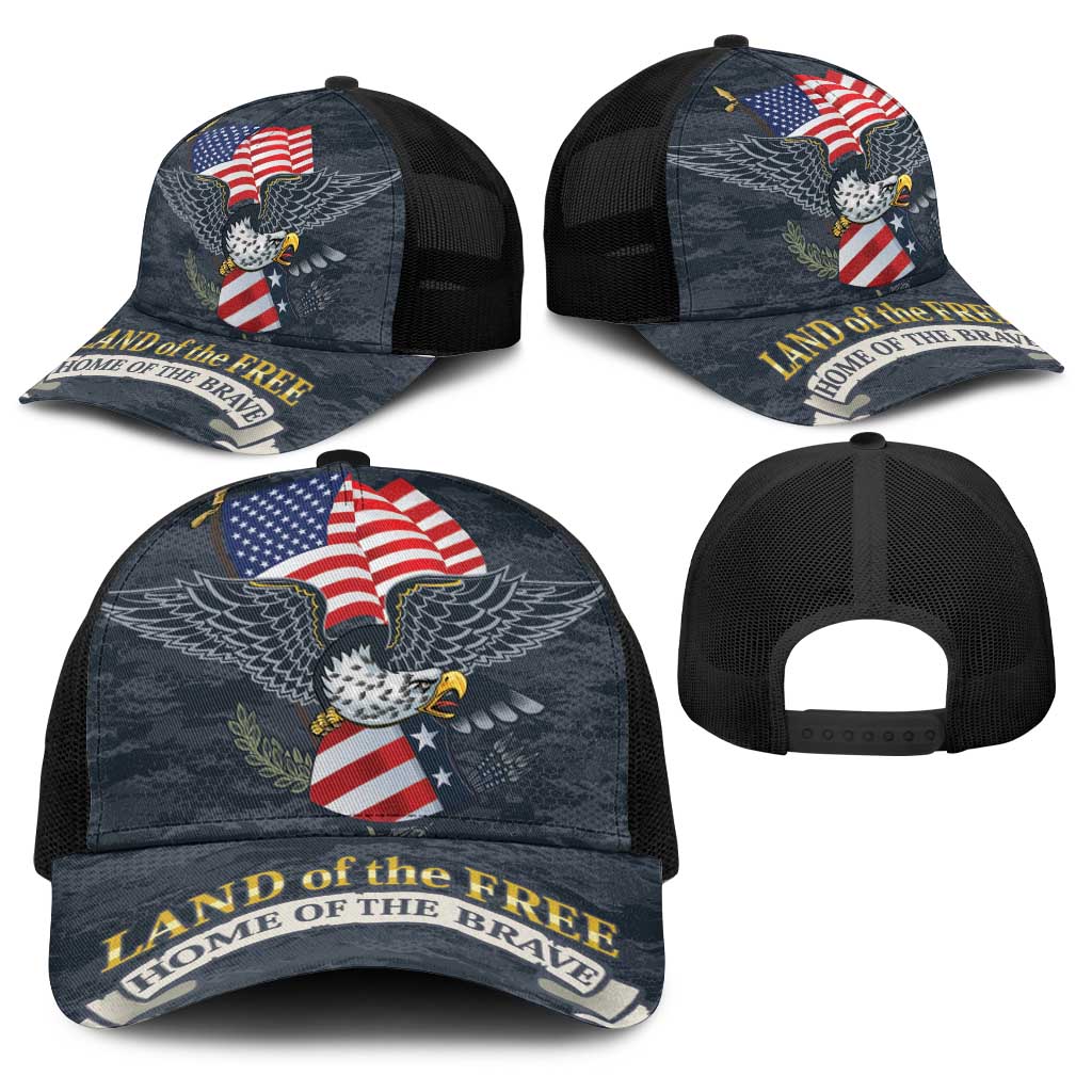 Brave Souls Remembered Patriotic Military Tribute Art Baseball Net Cap
