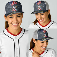 Brave Souls Remembered Patriotic Military Tribute Art Baseball Net Cap