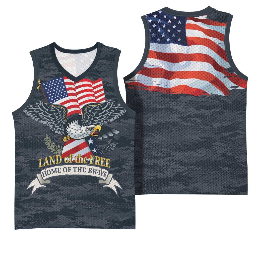 Brave Souls Remembered Patriotic Military Tribute Art Basketball Jersey