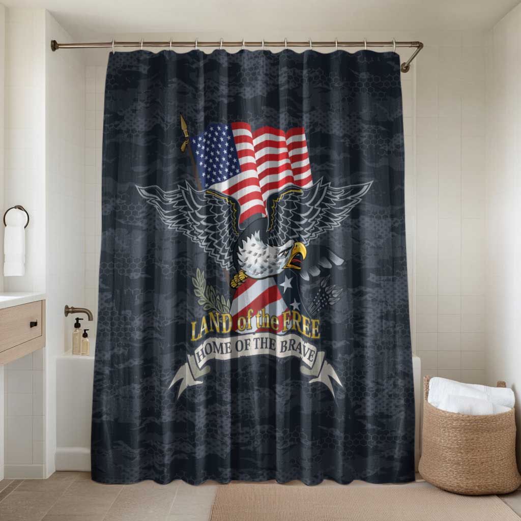 Brave Souls Remembered Patriotic Military Tribute Art Bathroom Set