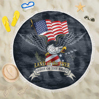 Brave Souls Remembered Patriotic Military Tribute Art Beach Blanket