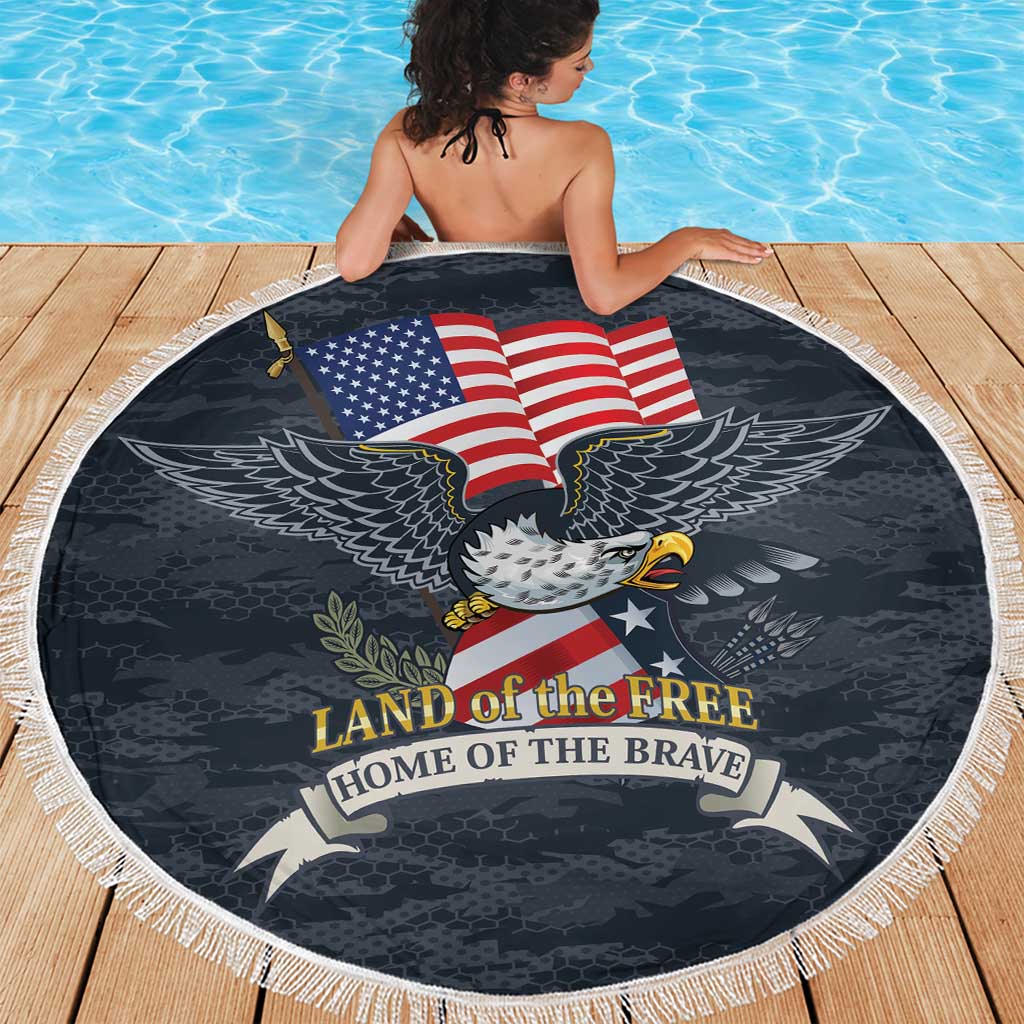 Brave Souls Remembered Patriotic Military Tribute Art Beach Blanket