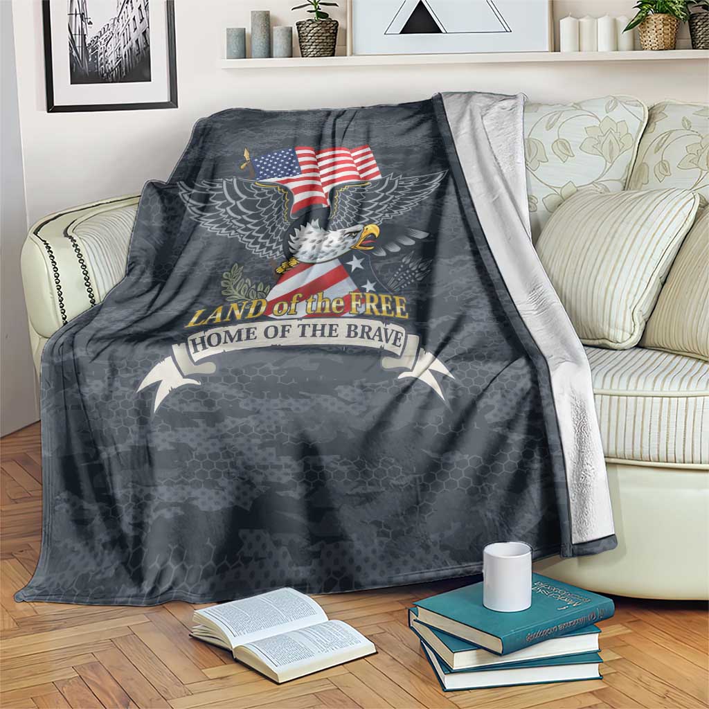 Brave Souls Remembered Patriotic Military Tribute Art Blanket