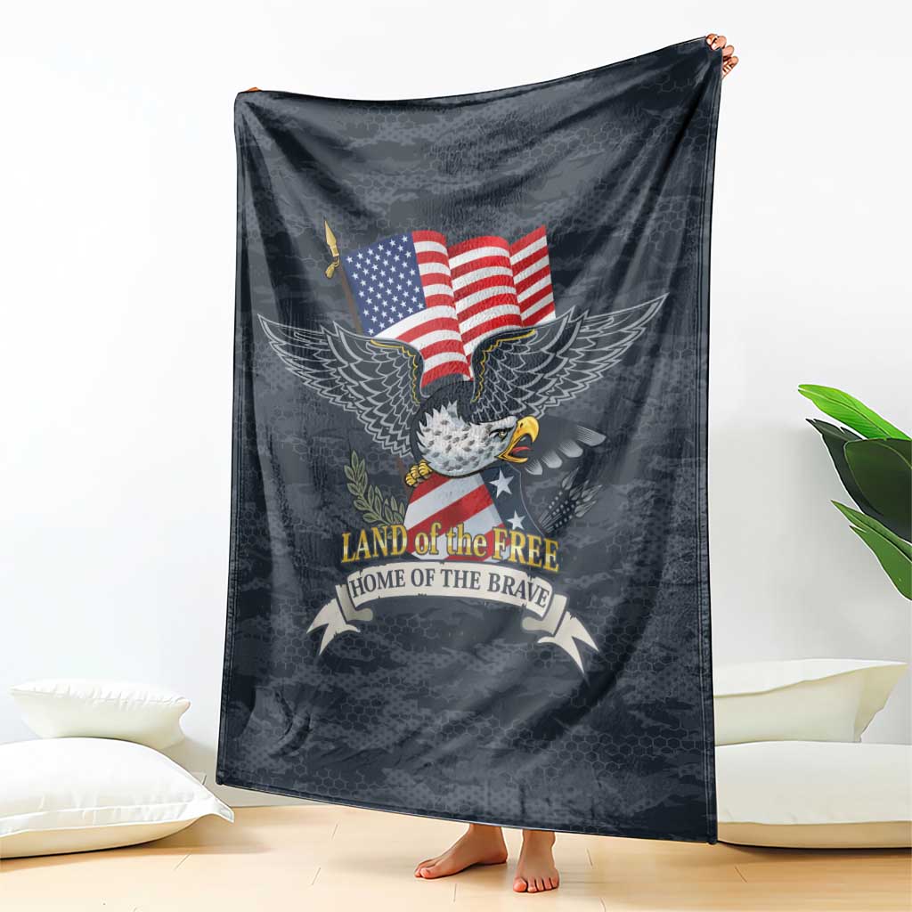 Brave Souls Remembered Patriotic Military Tribute Art Blanket