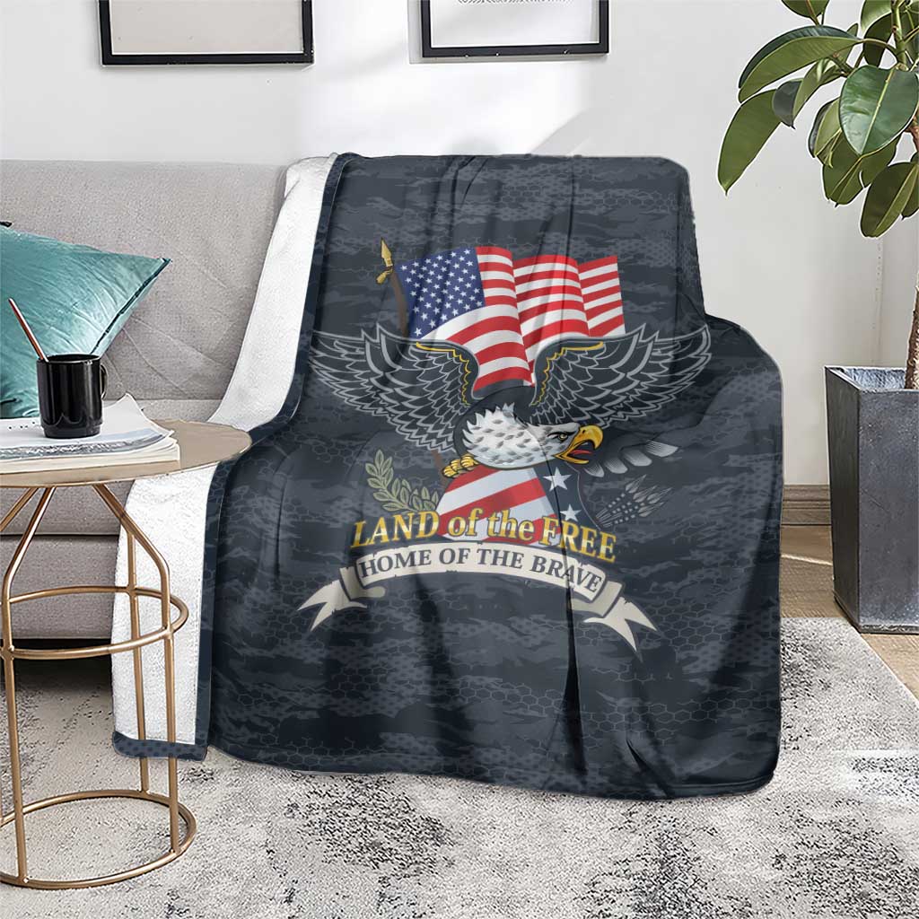 Brave Souls Remembered Patriotic Military Tribute Art Blanket