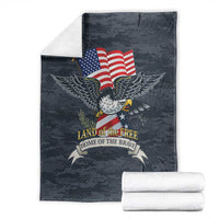 Brave Souls Remembered Patriotic Military Tribute Art Blanket