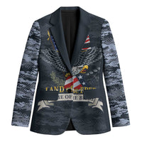 Brave Souls Remembered Patriotic Military Tribute Art Blazer