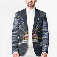 Brave Souls Remembered Patriotic Military Tribute Art Blazer