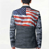 Brave Souls Remembered Patriotic Military Tribute Art Blazer