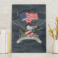 Brave Souls Remembered Patriotic Military Tribute Art Canvas Wall Art
