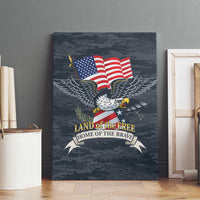 Brave Souls Remembered Patriotic Military Tribute Art Canvas Wall Art