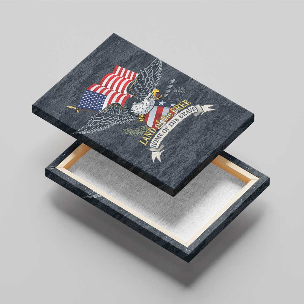 Brave Souls Remembered Patriotic Military Tribute Art Canvas Wall Art