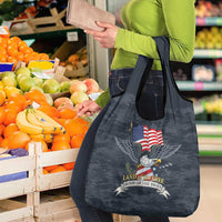 Brave Souls Remembered Patriotic Military Tribute Art Grocery Bag