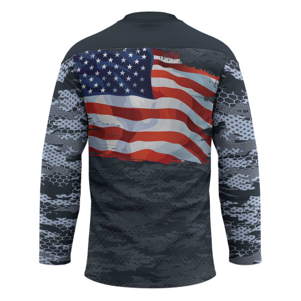 Brave Souls Remembered Patriotic Military Tribute Art Hockey Jersey