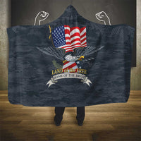 Brave Souls Remembered Patriotic Military Tribute Art Hooded Blanket