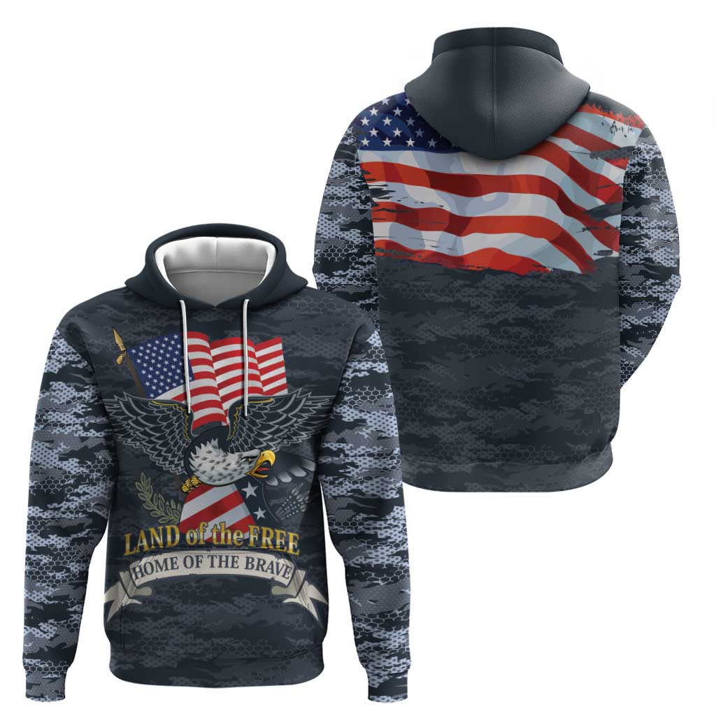 Brave Souls Remembered Patriotic Military Tribute Art Hoodie