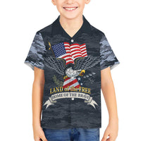 Brave Souls Remembered Patriotic Military Tribute Art Kid Hawaiian Shirt