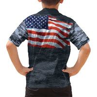 Brave Souls Remembered Patriotic Military Tribute Art Kid Hawaiian Shirt