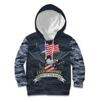 Brave Souls Remembered Patriotic Military Tribute Art Kid Hoodie