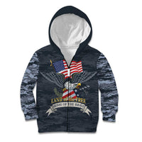 Brave Souls Remembered Patriotic Military Tribute Art Kid Hoodie