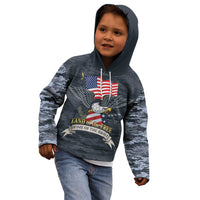 Brave Souls Remembered Patriotic Military Tribute Art Kid Hoodie