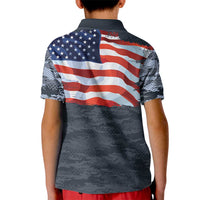 Brave Souls Remembered Patriotic Military Tribute Art Kid Polo Shirt