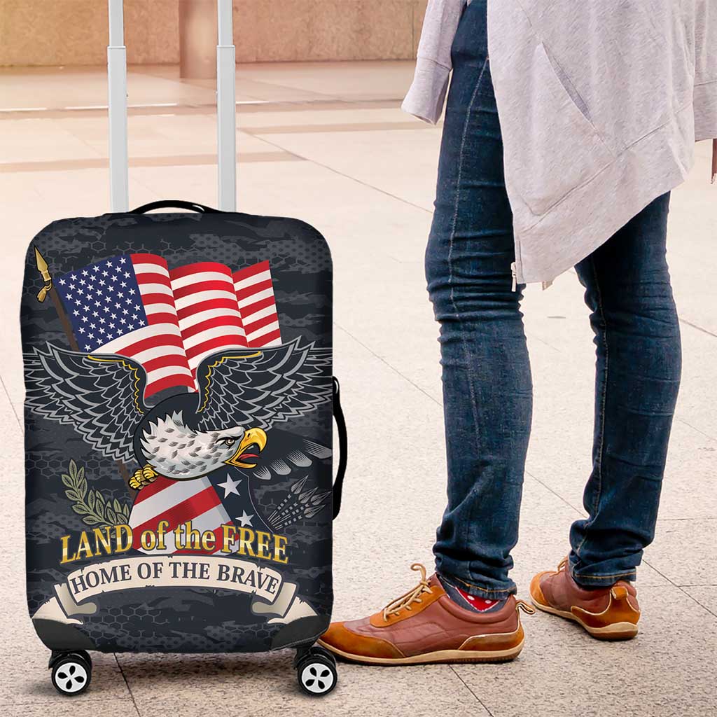Brave Souls Remembered Patriotic Military Tribute Art Luggage Cover