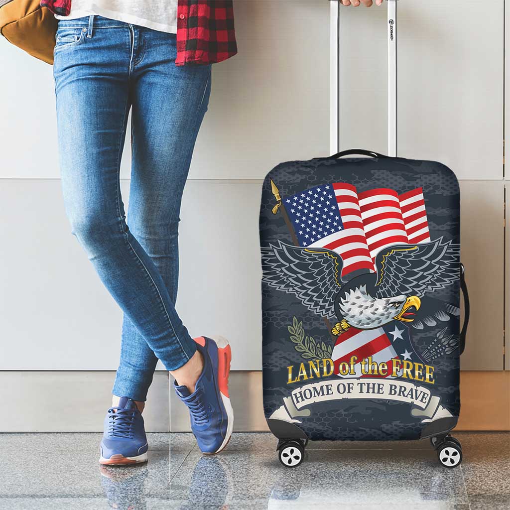 Brave Souls Remembered Patriotic Military Tribute Art Luggage Cover