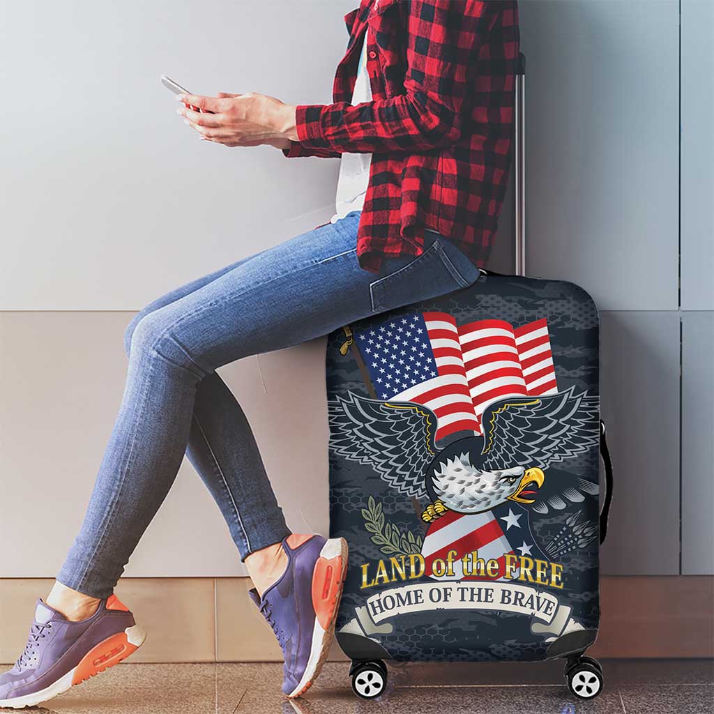 Brave Souls Remembered Patriotic Military Tribute Art Luggage Cover