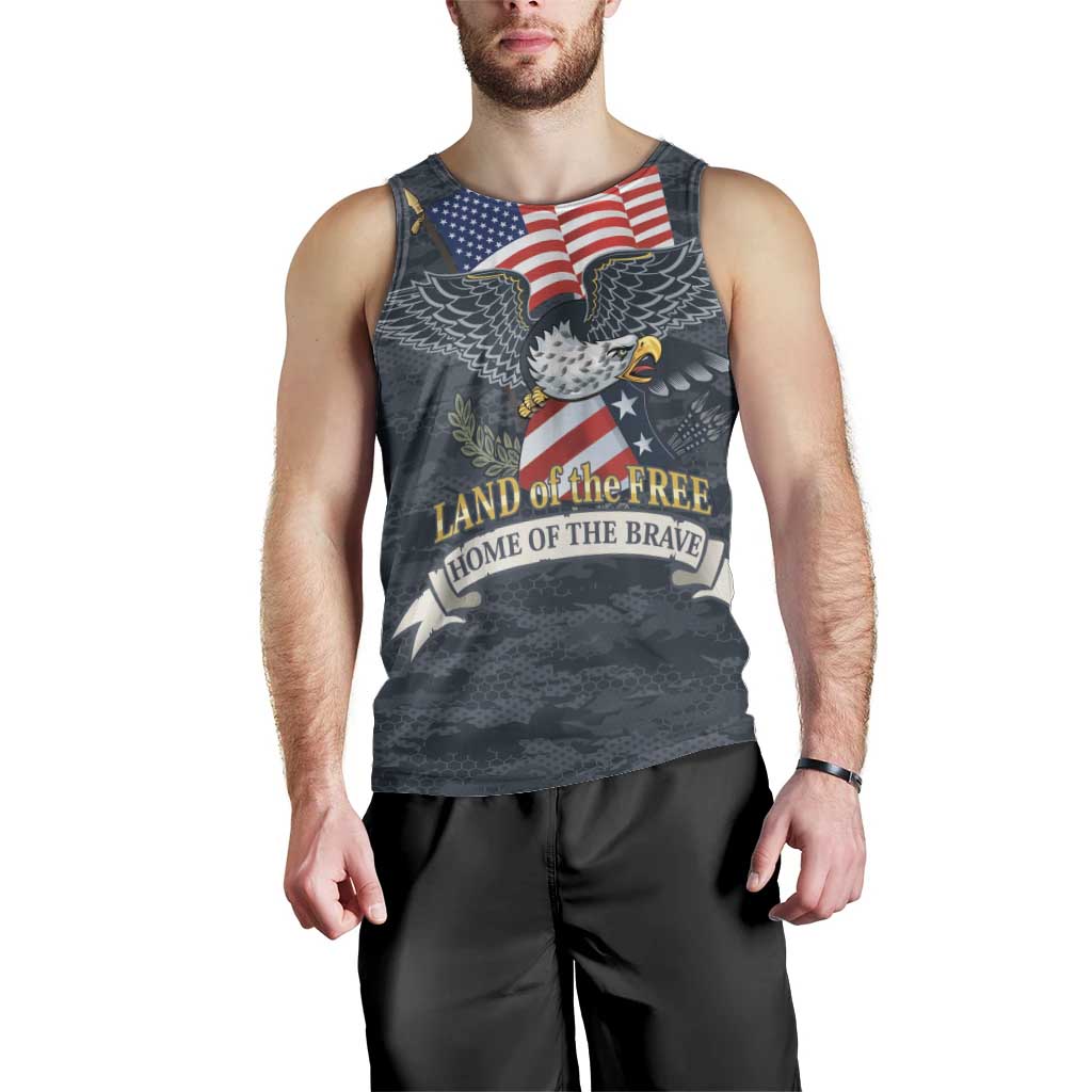 Brave Souls Remembered Patriotic Military Tribute Art Men Tank Top