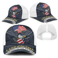 Brave Souls Remembered Patriotic Military Tribute Art Mesh Trucker Cap