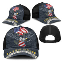 Brave Souls Remembered Patriotic Military Tribute Art Mesh Trucker Cap
