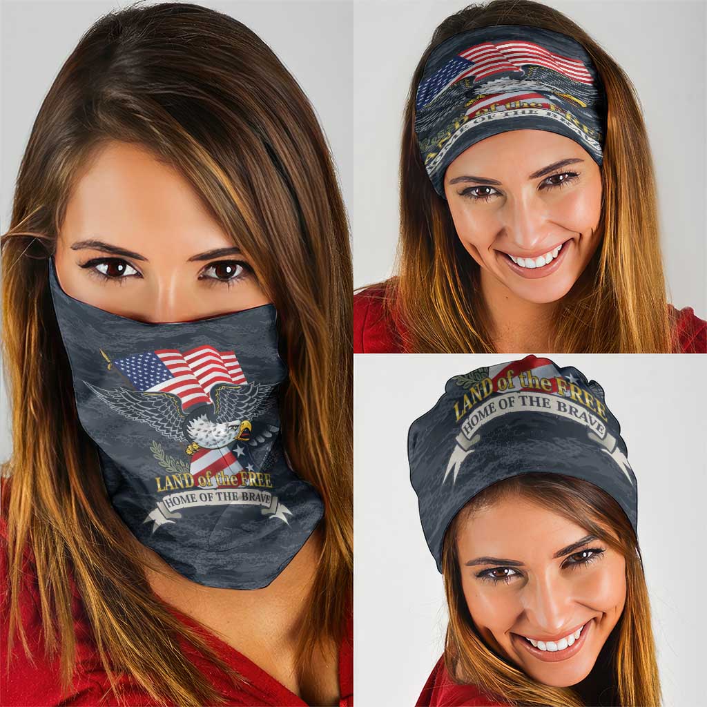 Brave Souls Remembered Patriotic Military Tribute Art Neck Gaiter