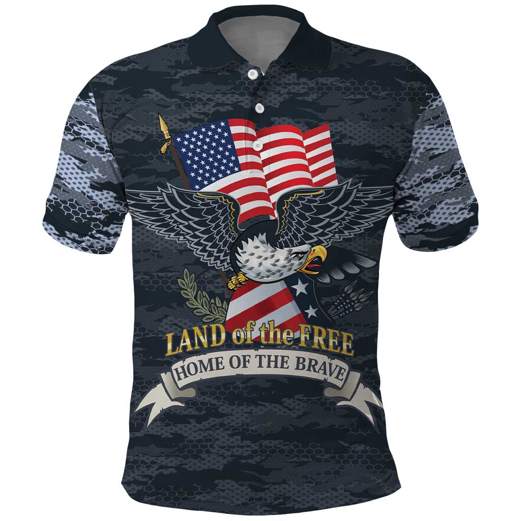 Brave Souls Remembered Patriotic Military Tribute Art Polo Shirt