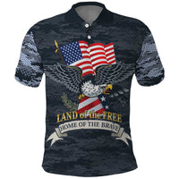 Brave Souls Remembered Patriotic Military Tribute Art Polo Shirt