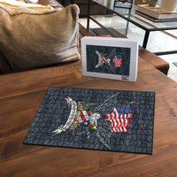 Brave Souls Remembered Patriotic Military Tribute Art Puzzle