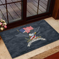 Brave Souls Remembered Patriotic Military Tribute Art Rubber Doormat